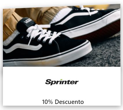 sprinter codigo descuento estudiante